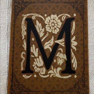 Michael’s “M” initial tin sign. NWT.